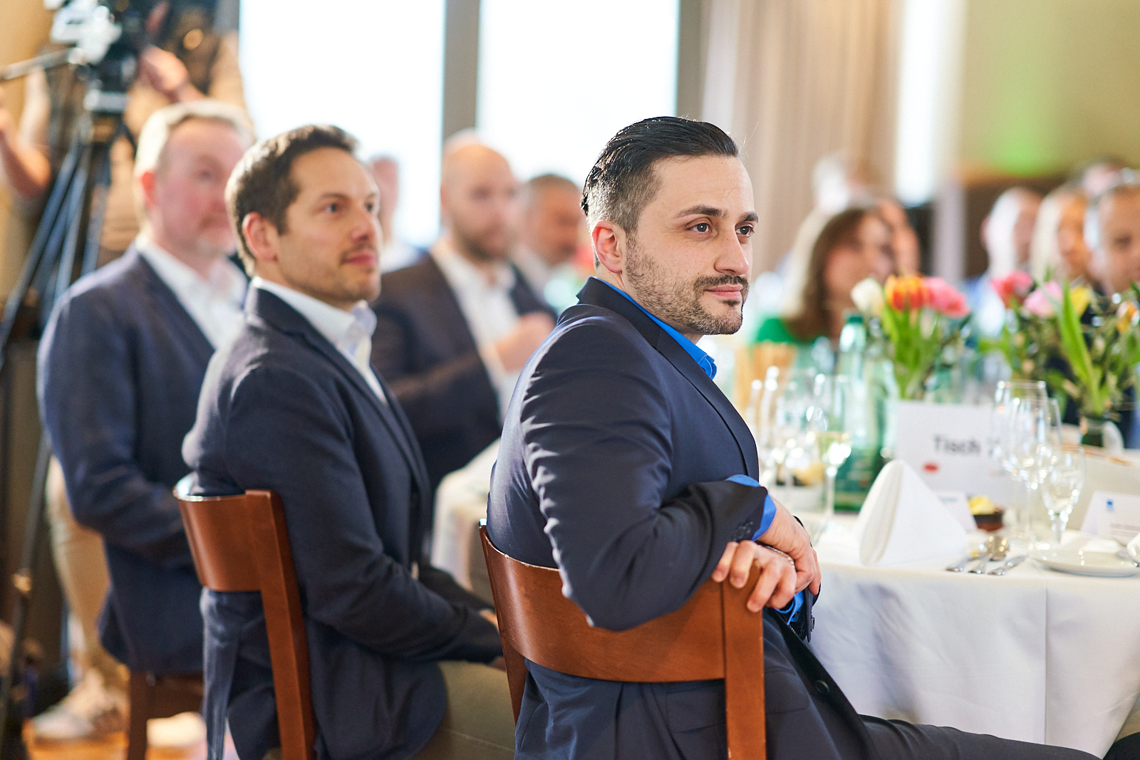 The 90 or so guests who had traveled to the event eagerly awaited the placement of their products The 90 or so guests who had traveled to the event eagerly awaited the placement of their products