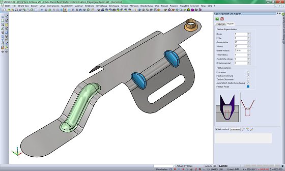 Konstruktionsmodul VISI-Modelling