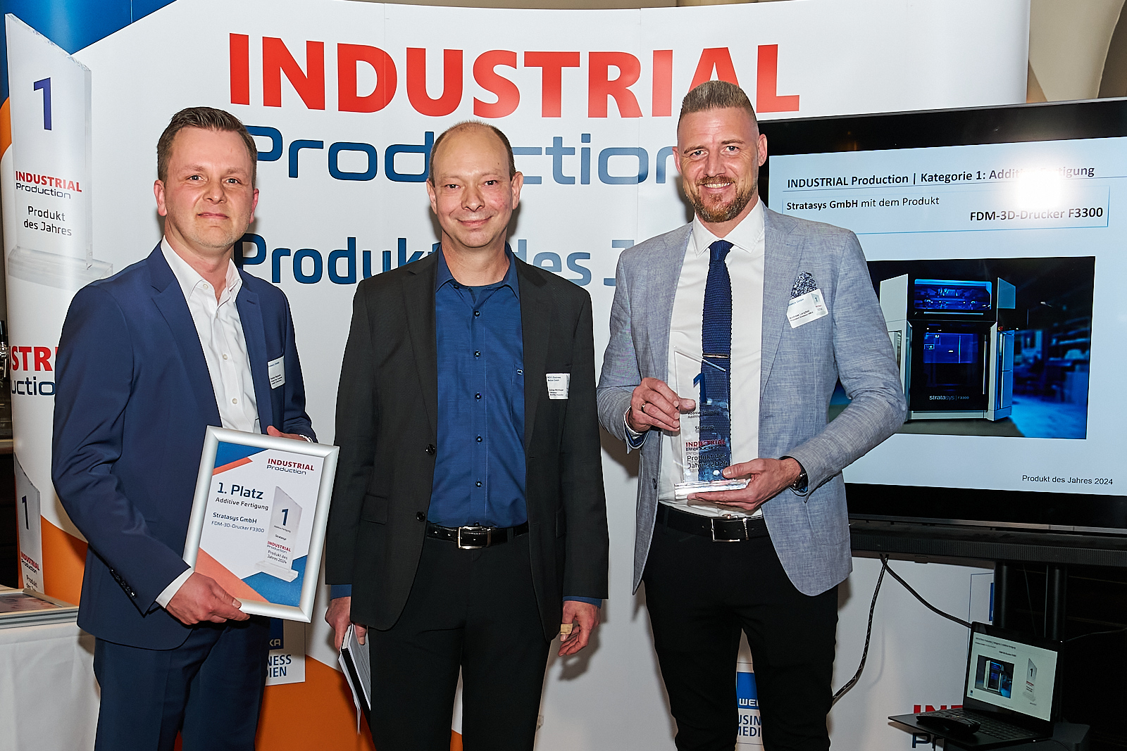 Stratasys received the award for the F3300 FDM 3D printer.