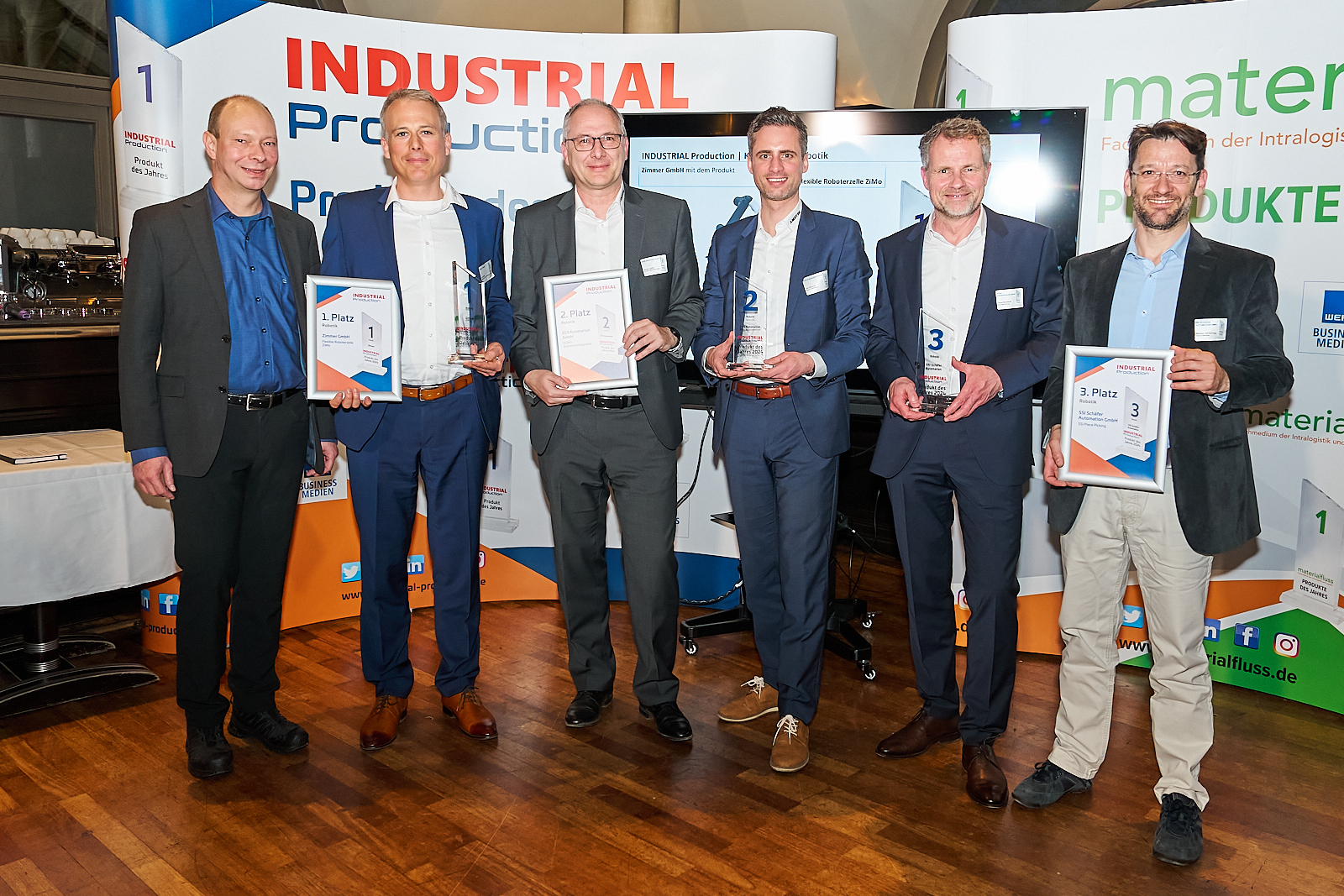 The winners of the Robotics category.