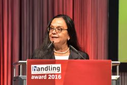 Preisverleihung handling award im Rahmen der Motek