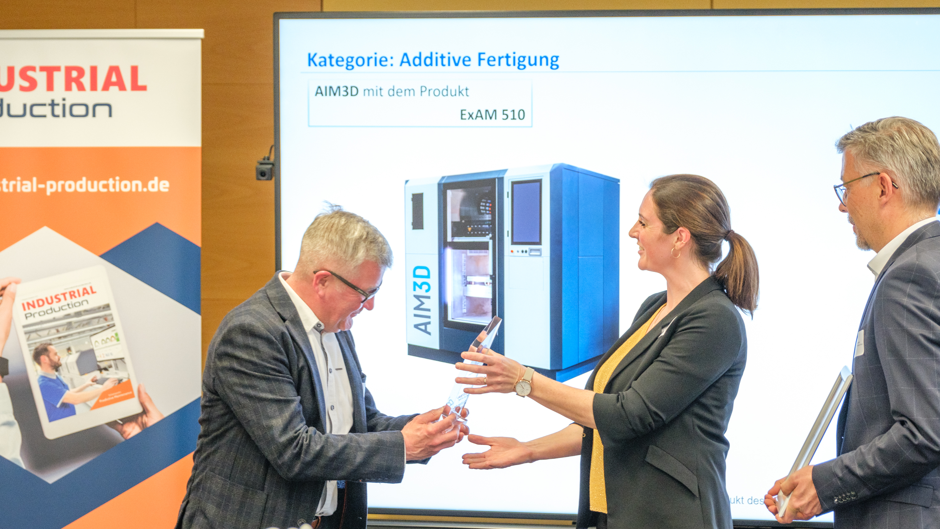 Third place in the "Additive Manufacturing" category went to AIM3D with its ExAM 510.