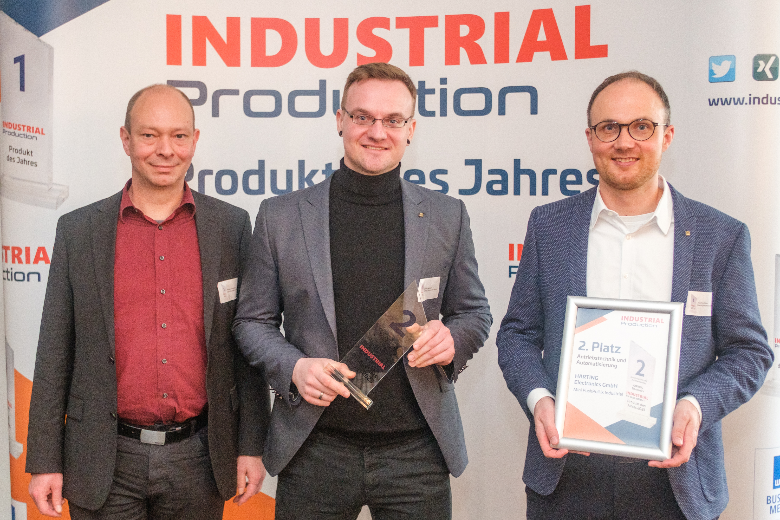 The prize was accepted by Jonas Diekmann and Joachim Finke. 