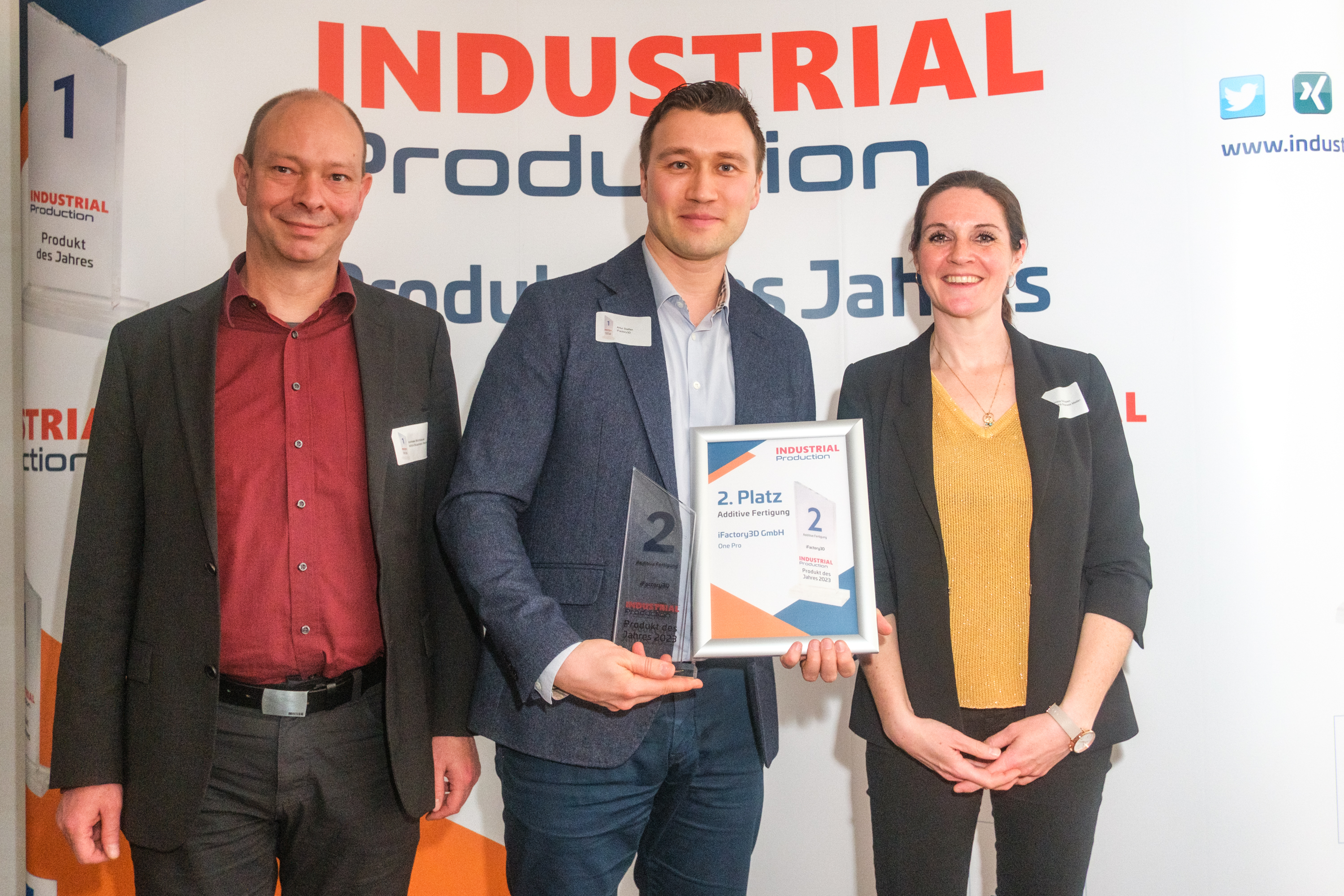 Andreas Mühlbauer, Artur Steffen from IFactory3D and Annina Schopen. 