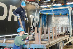 Eiserne Königsdisziplin: Ladungssicherung im Stahltransport