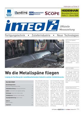 Trade fair newspaper Intec Z 2017 Trade fair newspaper Intec Z 2017