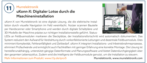 11: Murrelektronik | uKonn-X: Digitaler Lotse durch die Maschineninstallation 11: Murrelektronik | uKonn-X: Digitaler Lotse durch die Maschineninstallation