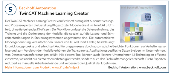 5: Beckhoff Automation | TwinCAT Machine Learning Creator 5: Beckhoff Automation | TwinCAT Machine Learning Creator