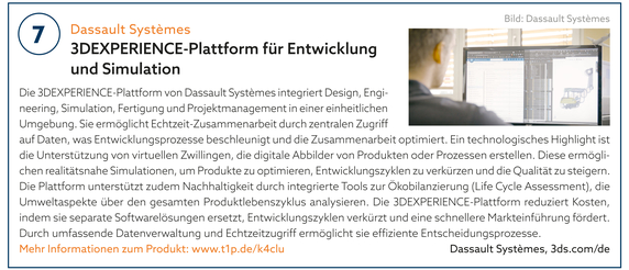 7: Dassault Systèmes | 3DEXPERIENCE-Plattform für Entwicklung und Simulation 7: Dassault Systèmes | 3DEXPERIENCE-Plattform für Entwicklung und Simulation