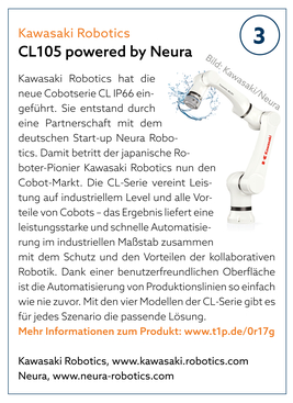 Kawasaki Robotics | CL105 powered by Neura Kawasaki Robotics | CL105 powered by Neura