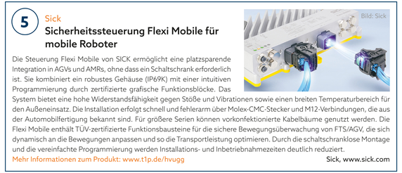 5: SICK | Sicherheitssteuerung Flexi Mobile für mobile Roboter 5: SICK | Sicherheitssteuerung Flexi Mobile für mobile Roboter