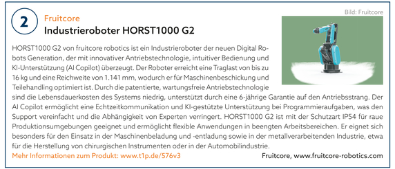 2: fruitcore robotics | Industrieroboter Horst1000 G2 2: fruitcore robotics | Industrieroboter Horst1000 G2