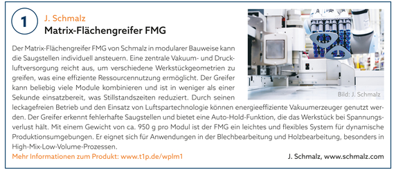 1: J. Schmalz | Matrix-Flächengreifer FMG 1: J. Schmalz | Matrix-Flächengreifer FMG