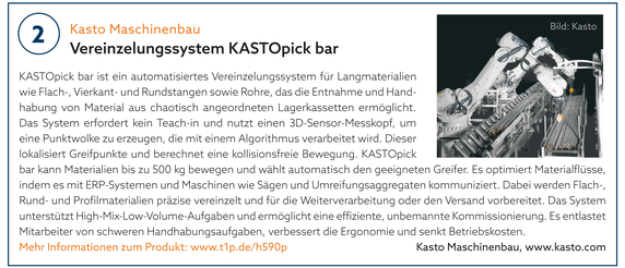 2: KASTO Maschinenbau | Vereinzelungssystem KASTOpick bar 2: KASTO Maschinenbau | Vereinzelungssystem KASTOpick bar