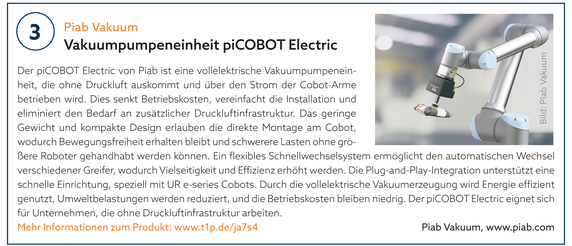3: Piab Vakuum | Vakuumpumpeneinheit piCOBOT Electric 3: Piab Vakuum | Vakuumpumpeneinheit piCOBOT Electric