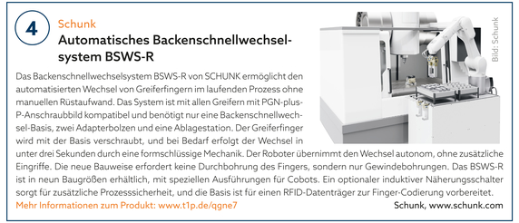 4: SCHUNK | Backenschnellwechselsystem BSWS-R 4: SCHUNK | Backenschnellwechselsystem BSWS-R