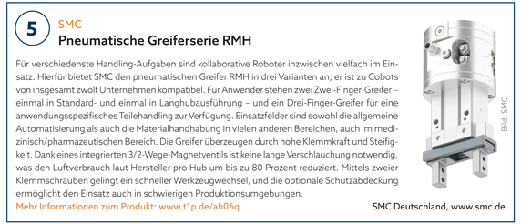 5: SMC Deutschland | Pneumatische Greiferserie RMH 5: SMC Deutschland | Pneumatische Greiferserie RMH