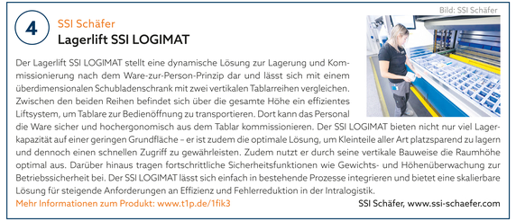4: SSI Schäfer | Lagerlift SSI LOGIMAT 4: SSI Schäfer | Lagerlift SSI LOGIMAT