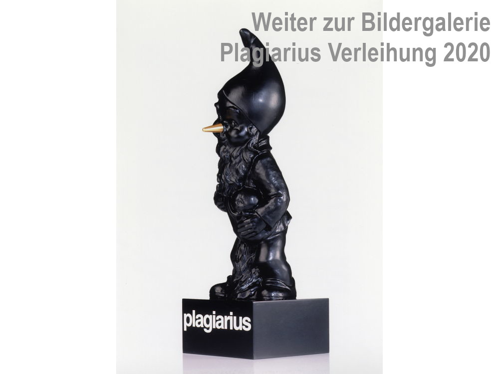 Plagiarius Verleihung 2020