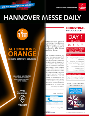 HANNOVER MESSE DAILY E-Paper zu Tag 1