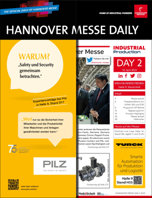 HANNOVER MESSE DAILY | E-Paper for Day 2 HANNOVER MESSE DAILY | E-Paper for Day 2