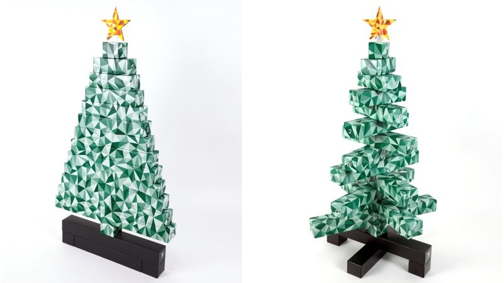 Advent Calendar 2D / 3D Christmas Tree Fir Tree Advent Calendar 2D / 3D Christmas Tree Fir Tree