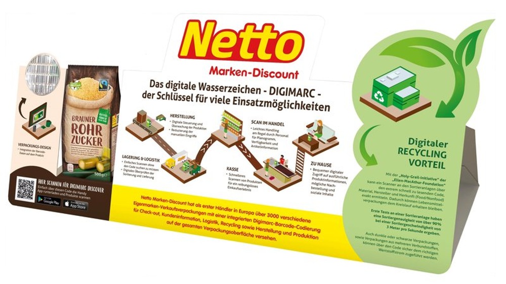 First machine-readable packaging system for optimizing the entire process chain through to high-quality recycling First machine-readable packaging system for optimizing the entire process chain through to high-quality recycling