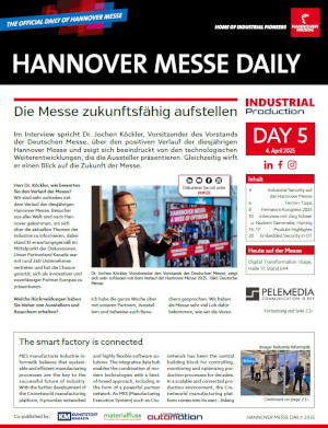 HANNOVER MESSE DAILY | E-Paper zu Tag 5