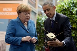 Mit Barack Obama und Angela Merkel über die Hannover Messe