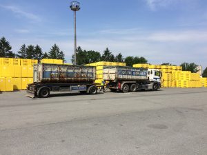 Erstmals wurden im Ytong Werk in Wedel Rückbaumaterialien aus Porenbeton, die vom Hamburger Entsorgungsunternehmen Otto Dörner Entsorgung GmbH aussortiert wurden, dem regulären Produktionsprozess wieder zu geführt.
