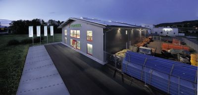 Wirtschaft + Unternehmen: Losberger: Neue Halle für Eisenwarenhändler Wirtschaft + Unternehmen: Losberger: Neue Halle für Eisenwarenhändler