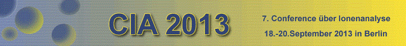 CIA-2013: Conference Ionenanalyse