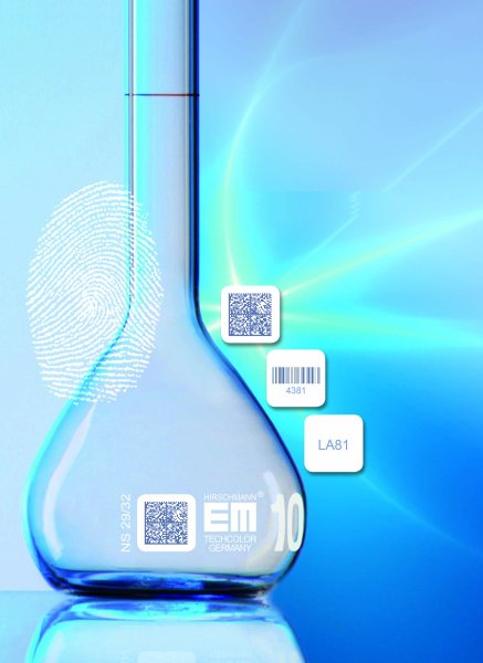 Produkt-News: Hirschmann Laborgeräte: Messkolben mit Individualkennzeichnung, so einzigartig wie ein Fingerabdruck Produkt-News: Hirschmann Laborgeräte: Messkolben mit Individualkennzeichnung, so einzigartig wie ein Fingerabdruck