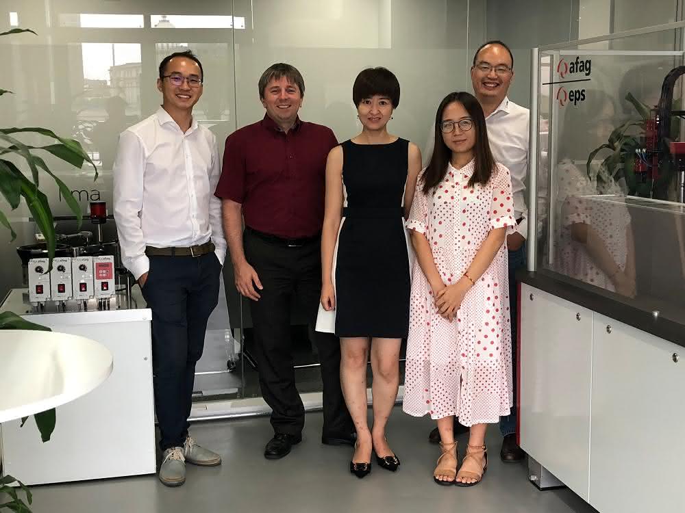 The Afag team at the Shanghai site The Afag team at the Shanghai site