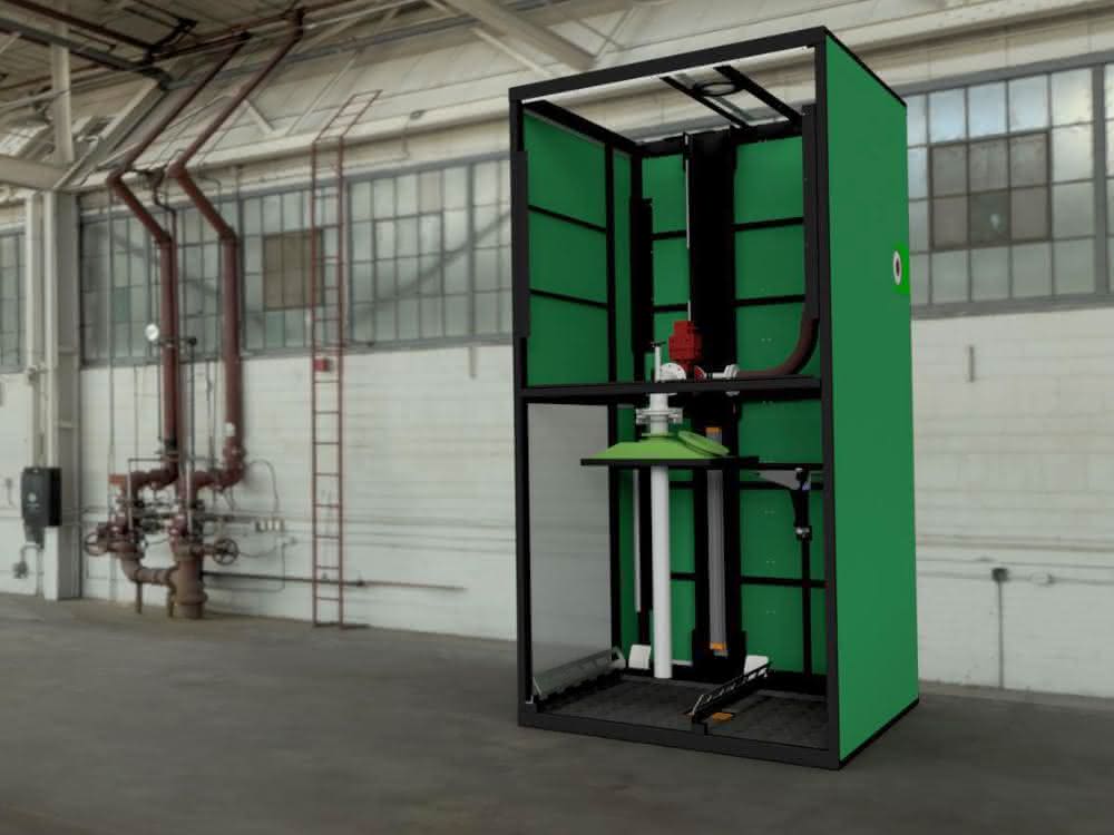 APE IBC emptying and filling system