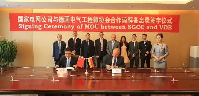 Zusammenarbeit von State Grid China und dem VDE Zusammenarbeit von State Grid China und dem VDE