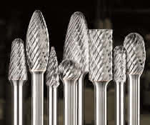 Cross-toothed burrs