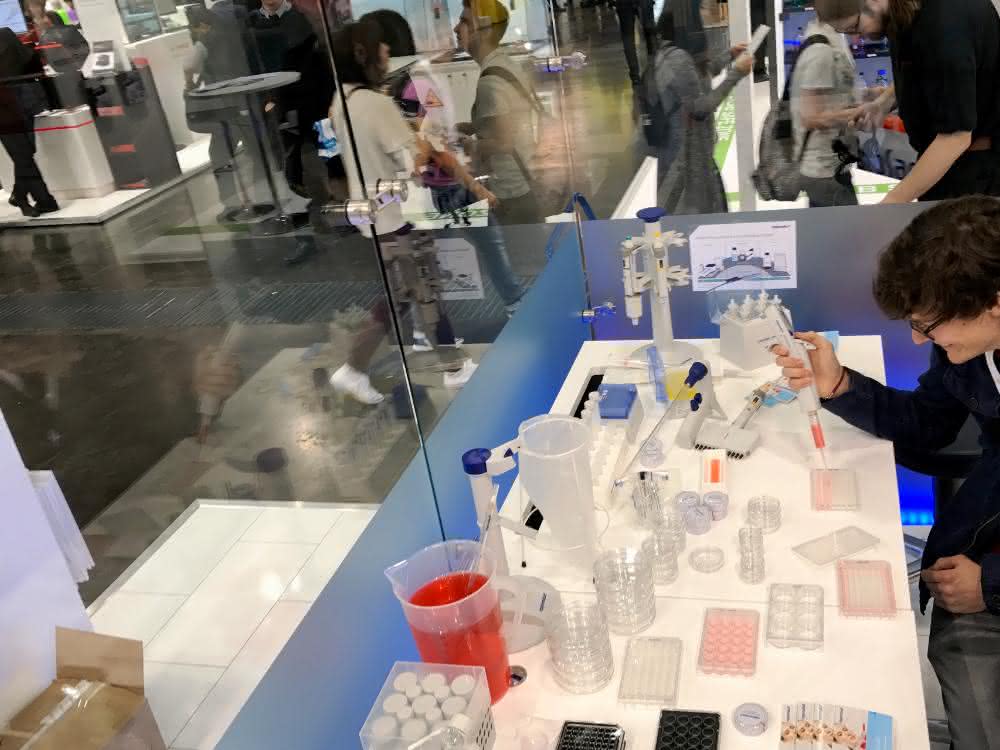 Labor-Showroom während der Labvolution 2017.