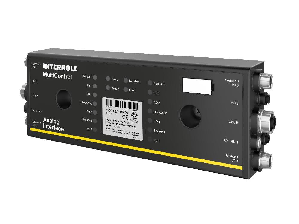 Interroll's MultiControl four-zone control system