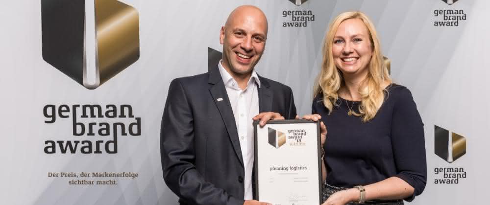 Storage- and racking systems: pfenning logistics is delighted to receive the German Brand Award Storage- and racking systems: pfenning logistics is delighted to receive the German Brand Award
