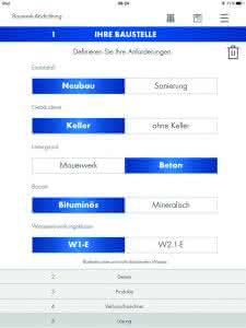 Frag Albert ist ein digitaler Projektplaner für die Bauwerksabdichtung.