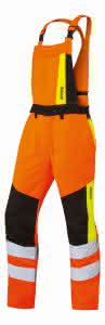 Ein Latz zum Aufknöpfen verwandelt die Bundhose in eine Latzhose. Der Latz verfügt über eine Latztasche und bietet am Rücken einen Nierenschutz aus elastischem Ventilationsmaterial. 