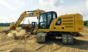 Bagger-Trio von Caterpillar