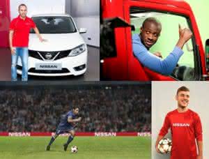 Die Nissan's UEFA Champions League Botschafter. (Abb.: Nissan) 