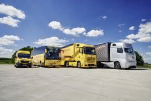 Vom Transporter bis zum Mercedes-Benz-Future Truck 2025. (Abb.: Daimler) 