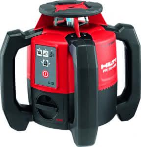 Der Hilti Rotationslaser PR 30-HVS wurde im Wettbewerb „Red Dot Award: Product Design 2015“ als Kategoriensieger mit der höchsten Auszeichnung „Best of the Best“ bedacht. (Abb.: Hilti) 