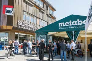 Mobiler Messestand auf Tour. (Abb.: Metabo)