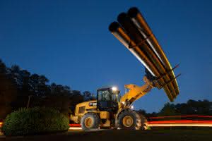Der neue Cat 930M mit 117 kW (159 PS) Motorleistung, 2,3 m3 Schaufelinhalt und 14,3 t Einsatzgewicht. (Abb.: Zeppelin)
