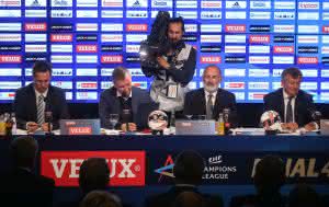 Velux EHF Final 4  Champions League 2015, Pressekonferenz in Köln. (Abb: Joern Pollex/EHF)