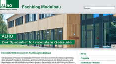 Krane + Hebebühnen: Alho: Neue Online-Plattform für Modulbau